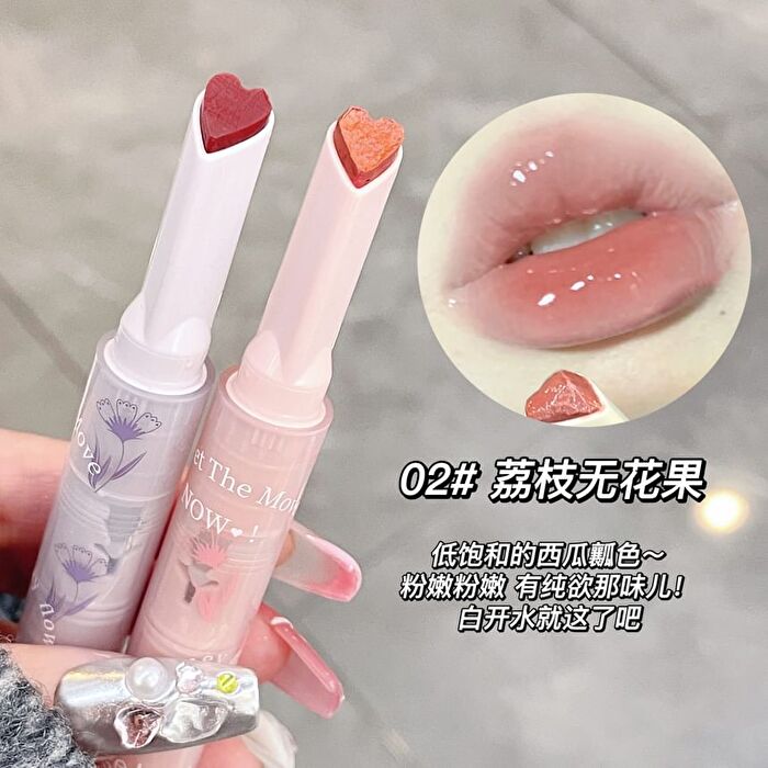 Heart-shaped Lipstick - #01-#03 - #03 - 3.2g