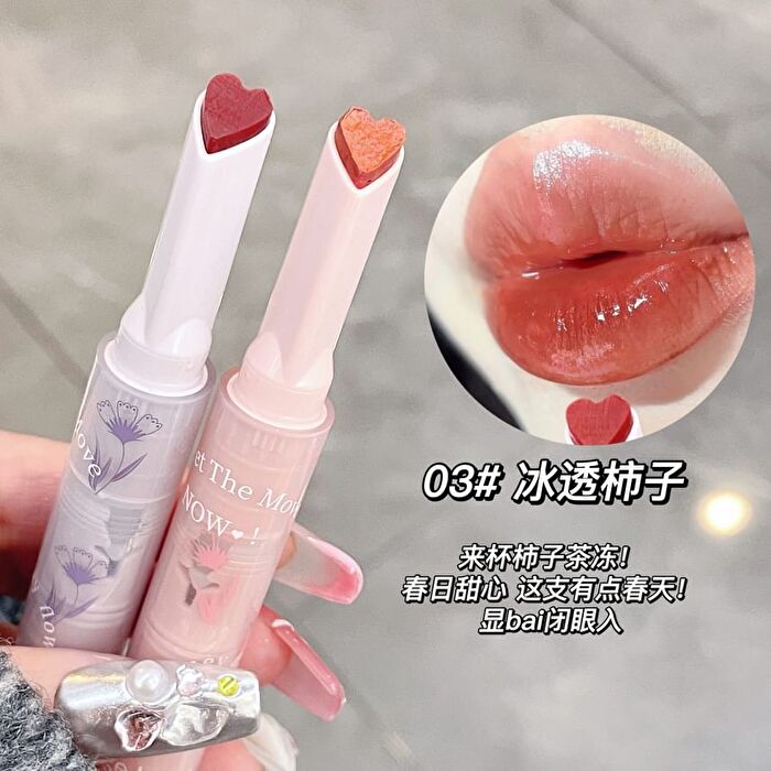 Heart-shaped Lipstick - #01-#03 - #03 - 3.2g