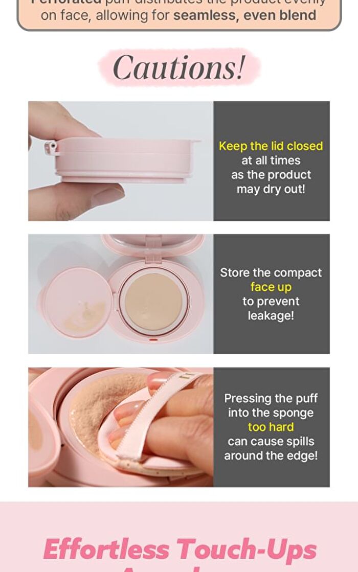 All-day Skin Fit Milky Glow Cushion Set - 3 Colors - #02 Vanilla Ivory