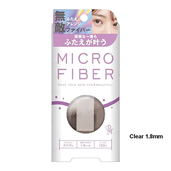 Bn Micro Fiber Double Eyelid - 1.8mm Clear 120 pcs