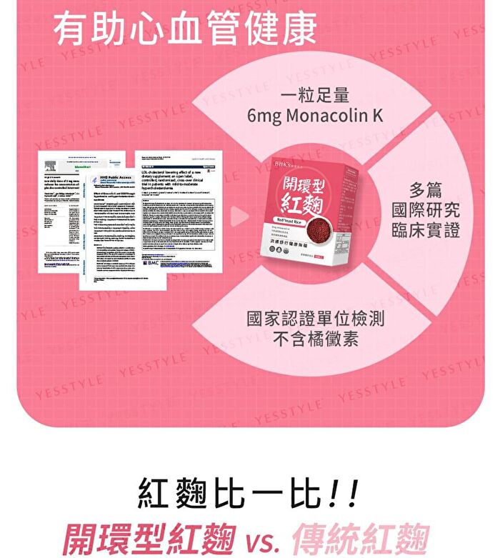 Red Yeast Rice Veg Capsule - 60 capsules