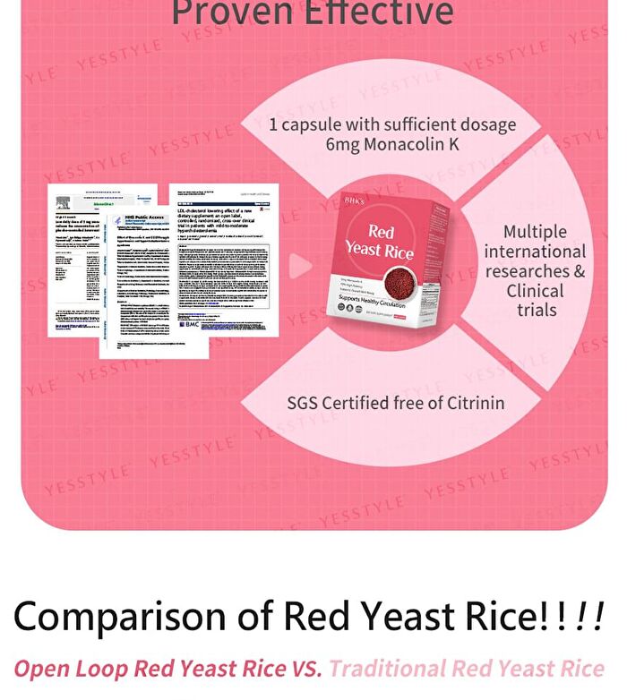 Red Yeast Rice Veg Capsule - 60 capsules