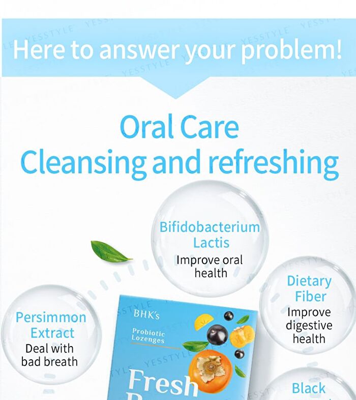 Fresh Breath Ex Probiotic Lozenge Black Currant Flavor - 90 tablets
