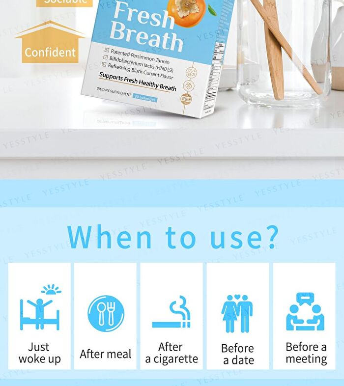 Fresh Breath Ex Probiotic Lozenge Black Currant Flavor - 90 tablets