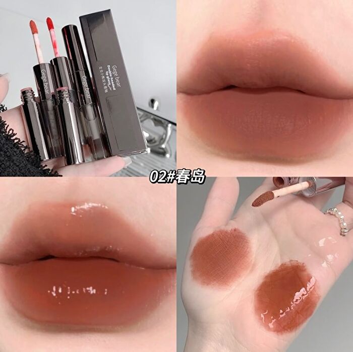 2 in 1 Lip Glaze - #01-#03 - #02 - 2g