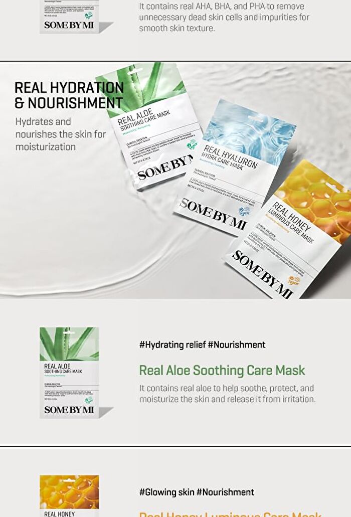 Real Care Mask - 10 Types - 2024 Version - Vitamin Brightening