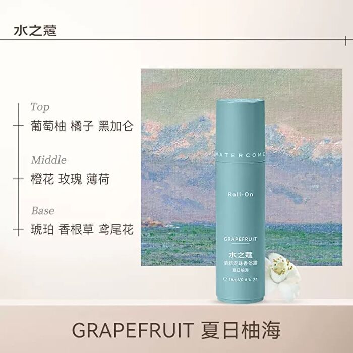 Watercome Fresh Flavour Roll On Dew - 6 Flavours - White Tea - 20ml