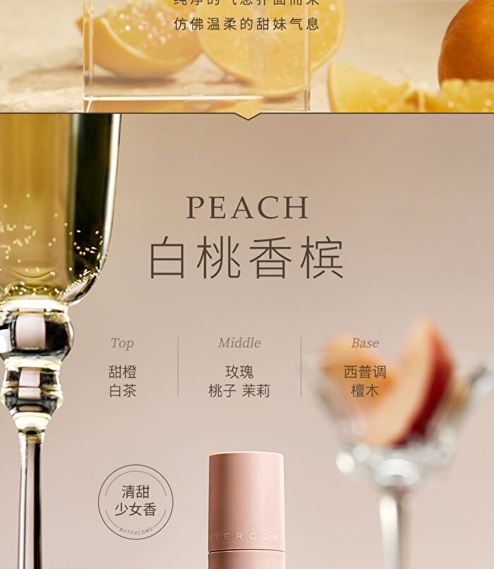 Watercome Fresh Flavour Roll On Dew - 6 Flavours - Peach - 20ml