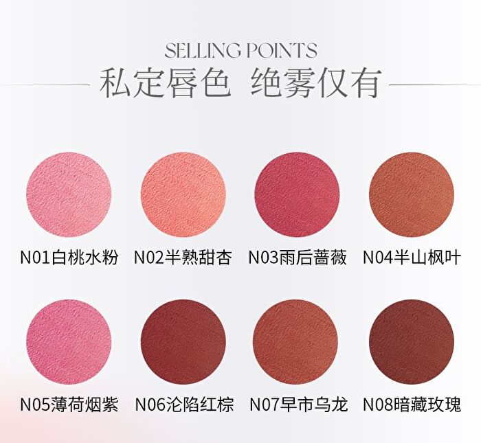 Romantic Beauty Creamy Lip Mud - 10 Colors - #N01 White Peach - 3g