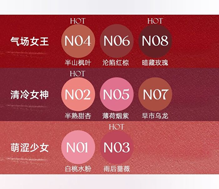 Romantic Beauty Creamy Lip Mud - 10 Colors - #N01 White Peach - 3g