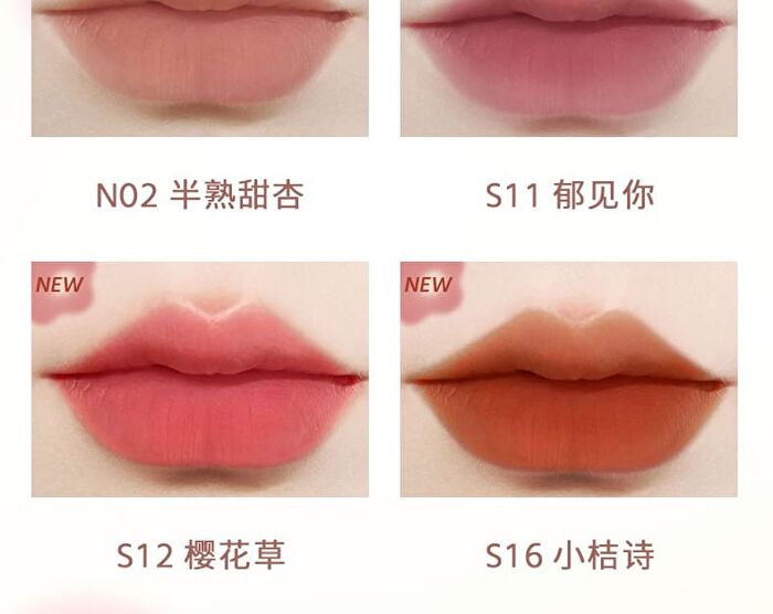 Romantic Beauty Spring & Summer Cream Lip Mud - 8 Colors - #S17 Red Bean - 3g