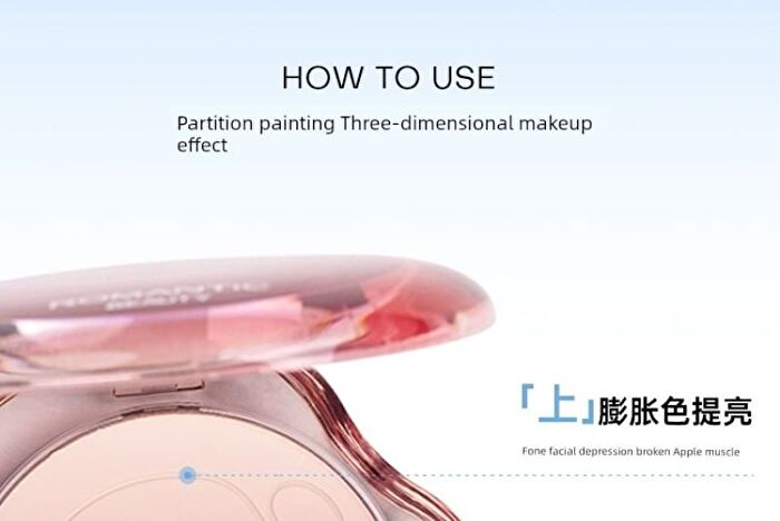 Romantic Beauty Gradient Blusher - #F26 - #F28 - #F24 Milk Peach - 5g