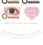One-Month Color Lenses Pearl Snowy Gray 2 pcs - P-0.00 (2 pcs)