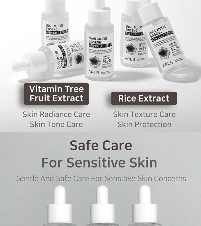 Aplb Snail Mucin Ginseng Ampoule Serum Set - 2 pcs