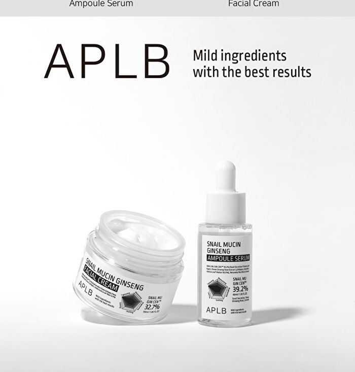 Aplb Snail Mucin Ginseng Ampoule Serum Set - 2 pcs