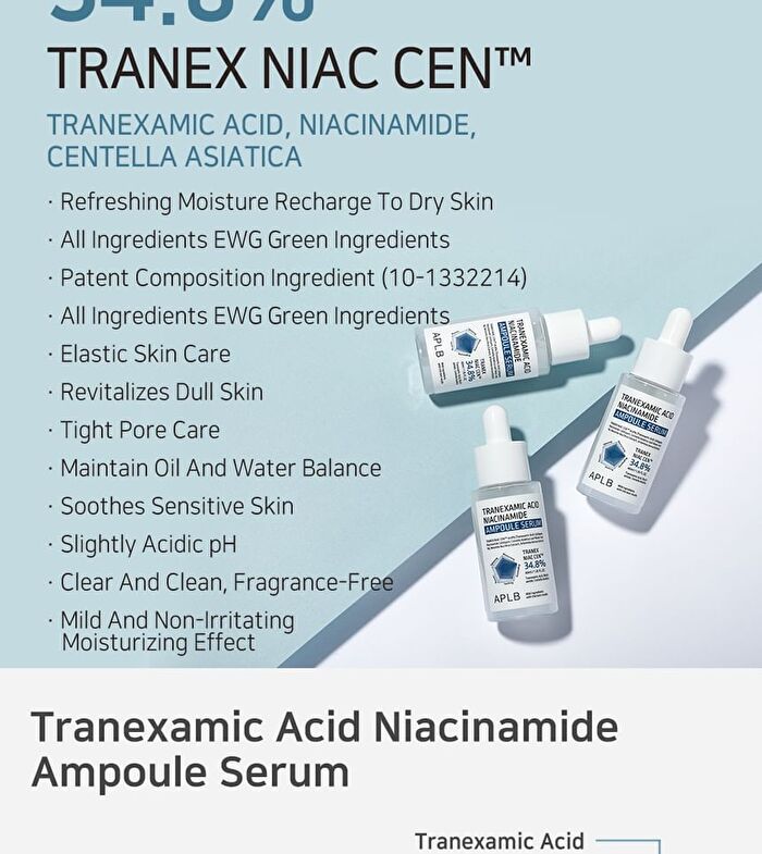 Aplb Tranexamic Acid Niacinamide Ampoule Serum Set - 2 pcs
