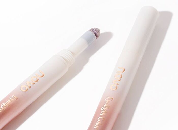 Dual Head Aegyosal Eyeshadow Pen - 3 Shades - 02# Pastel Purple + Pink (550mg + 100mg)