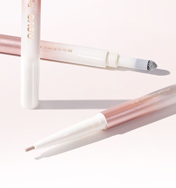 Dual Head Aegyosal Eyeshadow Pen - 3 Shades - 02# Pastel Purple + Pink (550mg + 100mg)
