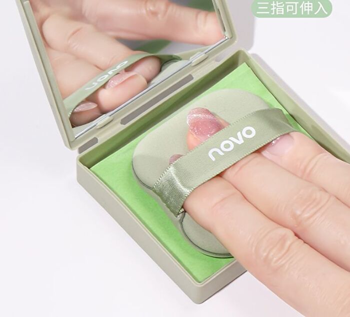 Skin-Friendly Blotting Paper (with Mirror) / Refill - Green (100 sheets) - Mini Case