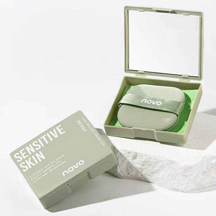 Skin-Friendly Blotting Paper (with Mirror) / Refill - Green (100 sheets) - Mini Case