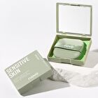 Skin-Friendly Blotting Paper (with Mirror) / Refill - Green (100 sheets) - Mini Case