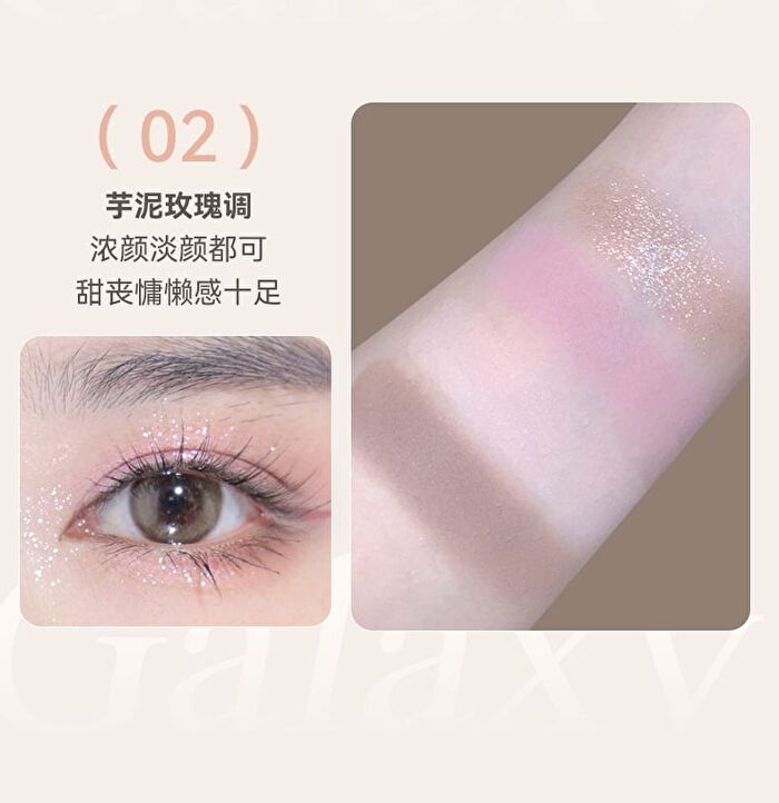 24 Colours Starry Eyeshadow Palette - 2 Shades - 02# Millennium Sweetheart - 20g