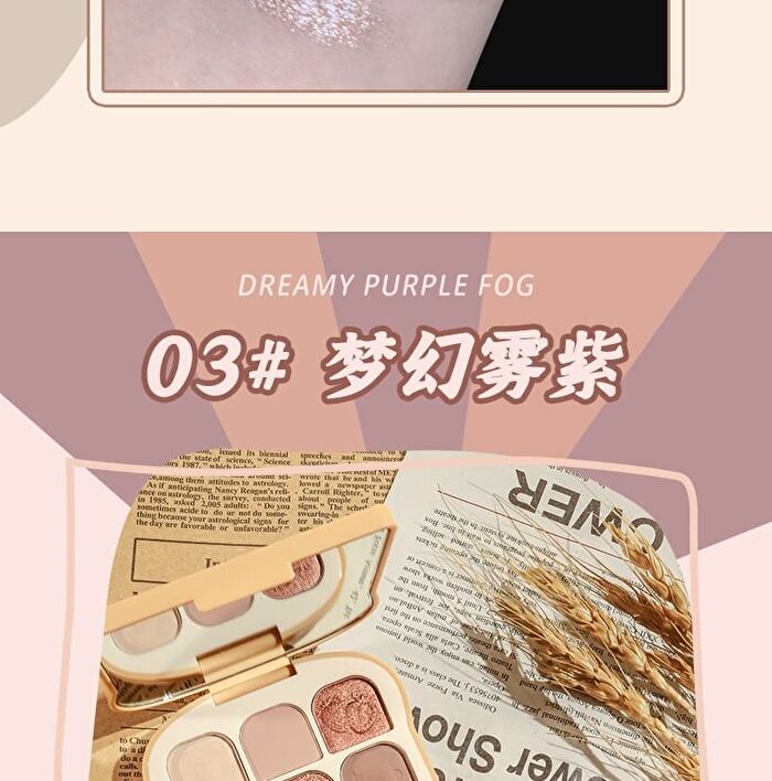 9 Colours Soft Toast Eyeshadow Palette - 3 Shades - 1# Late Autumn - 10g