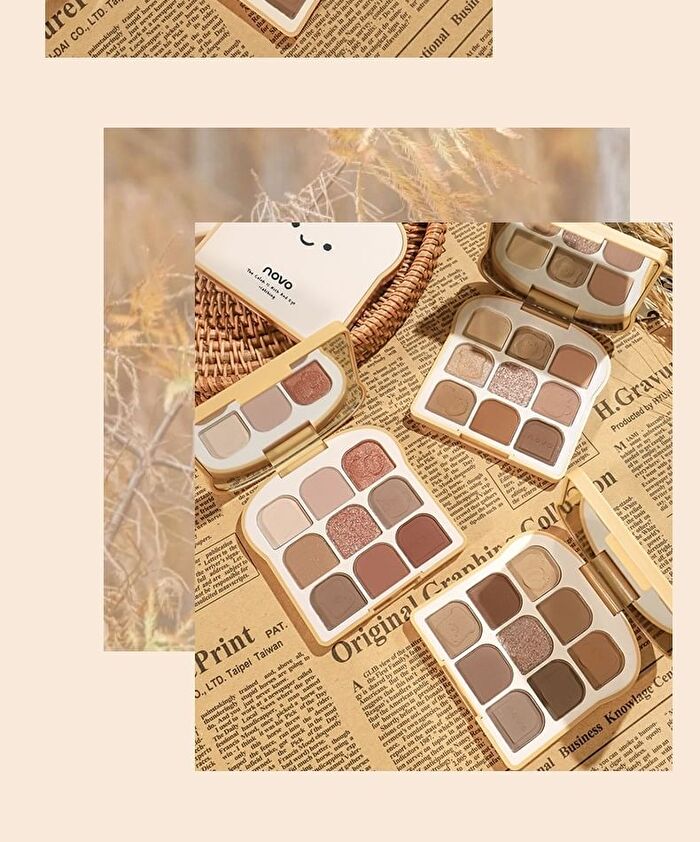 9 Colours Soft Toast Eyeshadow Palette - 3 Shades - 1# Late Autumn - 10g