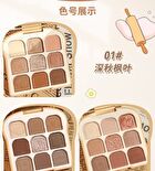 9 Colours Soft Toast Eyeshadow Palette - 3 Shades - 1# Late Autumn - 10g