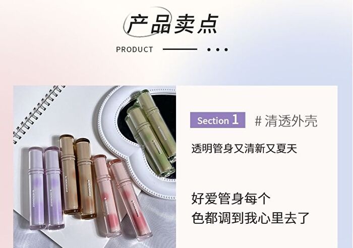 Herorange Glaze Lip Tint - #01-#04 - #02 - 3.5g