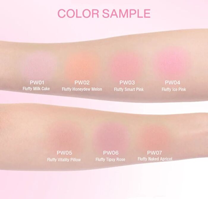 Into You Fluffy Pillow Single Blusher (4-7) - #PW06 Tipsy Rose - 5g