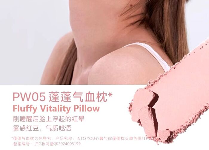 Into You Fluffy Pillow Single Blusher (4-7) - #PW06 Tipsy Rose - 5g