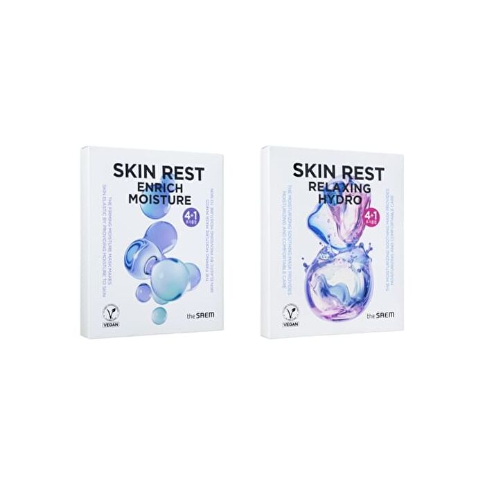 Skin Rest Mask Sheet Set - 2 Types - Relaxing Hydro