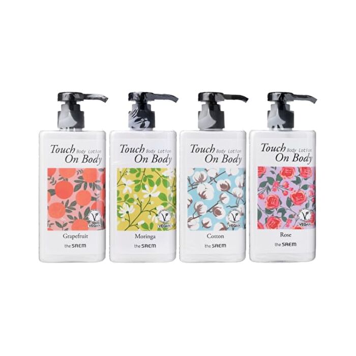 Touch On Body Body Lotion - 4 Types - 2024 Version - #02 Rose