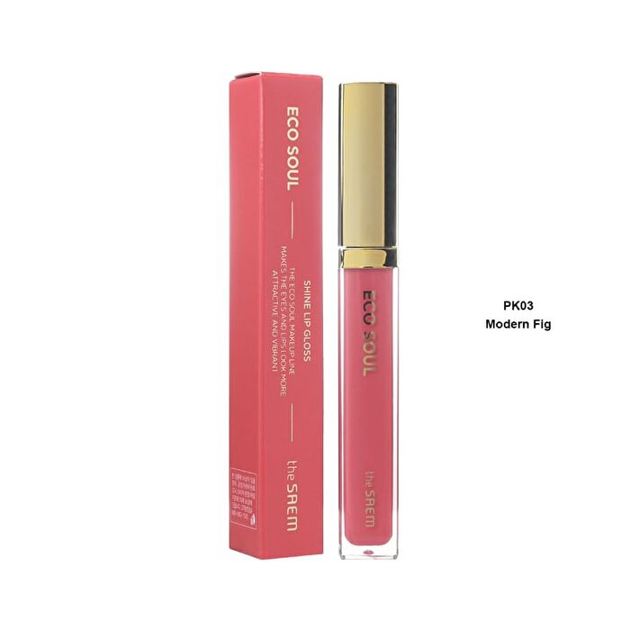 Eco Soul Shine Lip Gloss - 3 Colors - #PK03 Modern Fig
