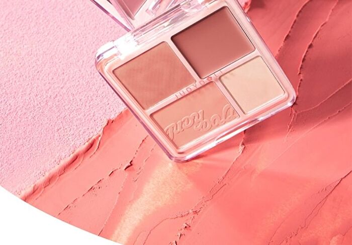 4 Color Blush & Highlight Palette (1-3) - #03 Ballerina Dream - 9g