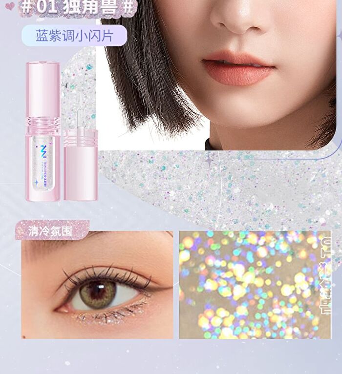 Menow Glitter Liquid Eyeshadow - 3 Colours - #03 Candy House - 1.4g