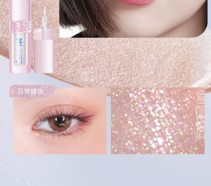 Menow Glitter Liquid Eyeshadow - 3 Colours - #03 Candy House - 1.4g