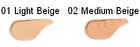 Fasio Ultra Cover Concealer Waterproof SPF 30 PA+++ - 01 Light Beige