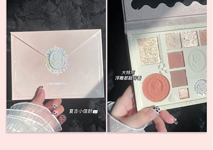 Colorrose Lace Embossed Western Antique Makeup Palette - 4 Types - CR1087 - 23g
