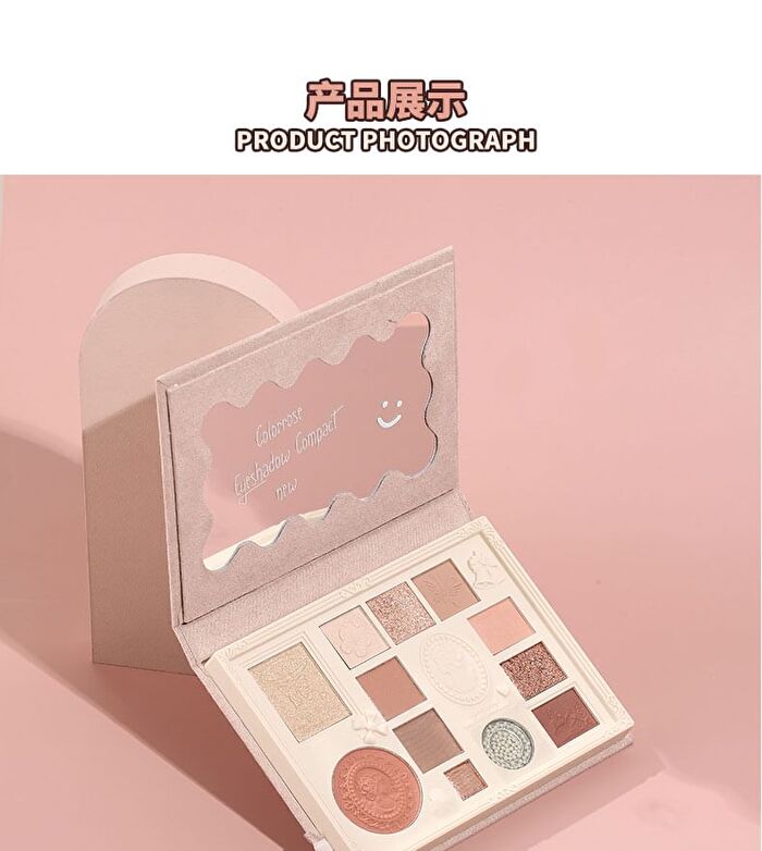 Colorrose Lace Embossed Western Antique Makeup Palette - 4 Types - CR1087 - 23g