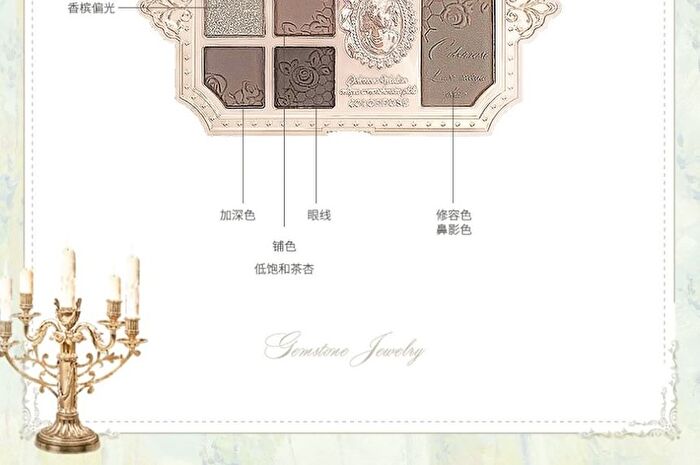 Colorrose Oil Painting Eyeshadow Palette - 2 Types - CR798 Cappuccino - 13g