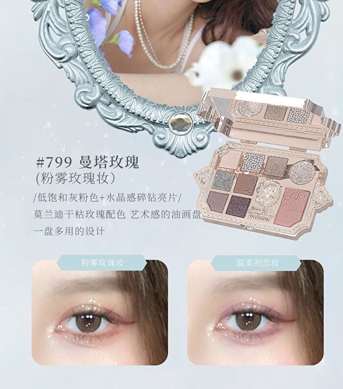 Colorrose Oil Painting Eyeshadow Palette - 2 Types - CR798 Cappuccino - 13g
