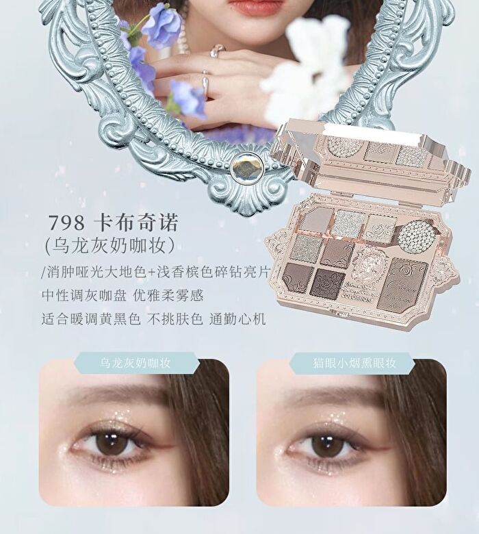 Colorrose Oil Painting Eyeshadow Palette - 2 Types - CR799 Manta Rose - 13g
