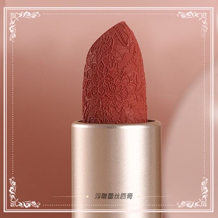 Colorrose Lace Embossed Western Antique Matte Lipstick - 13 Colors - CR1602 - 3.6g