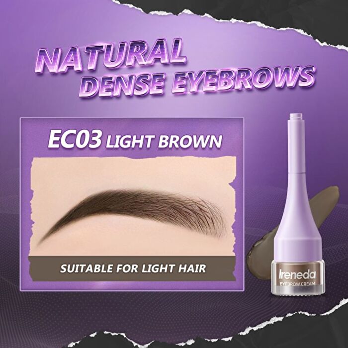 Ireneda Brows Talk Eyebrow Cream - 3 Colors - EC01# Ash Brown - 2.5g