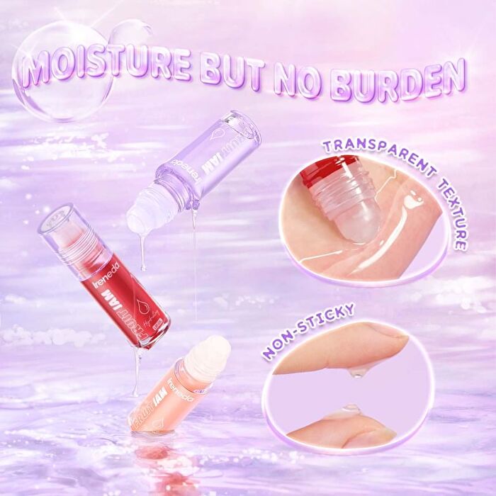 Fruit Jam Hydrating Lip Oil - 3 Colors - PC02# Peach - 4.3g