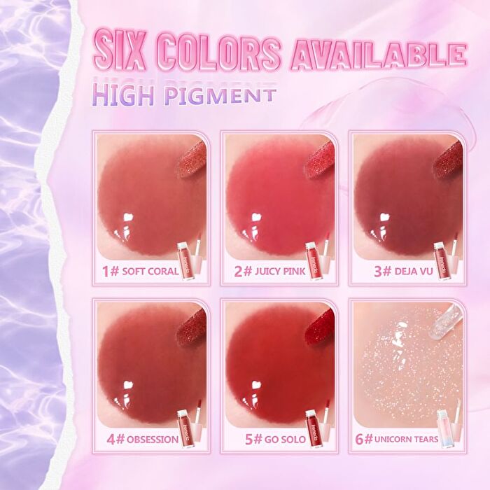 Ireneda Hi-Shine Lip Gloss - 6 Colors - 03# Deja Vu - 2.1g