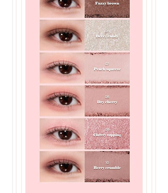 Seasonal Blending Eyeshadow Palette - 6 Types - #06 Peach Yogurt