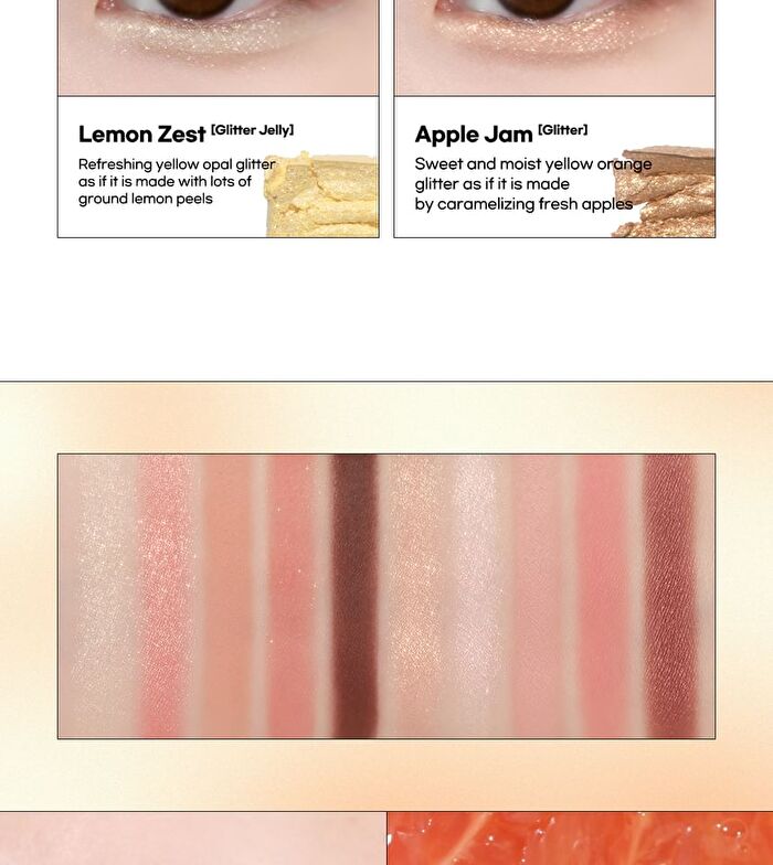 Seasonal Blending Eyeshadow Palette - 6 Types - #06 Peach Yogurt